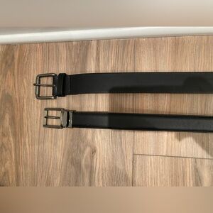 Men's Black Leather Belt